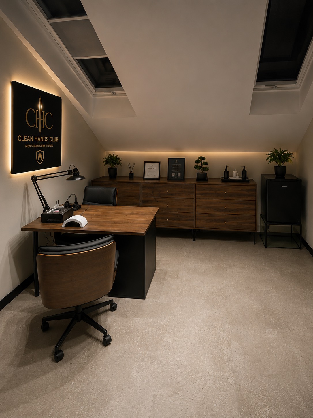 Wnętrze studia Clean Hands Club
